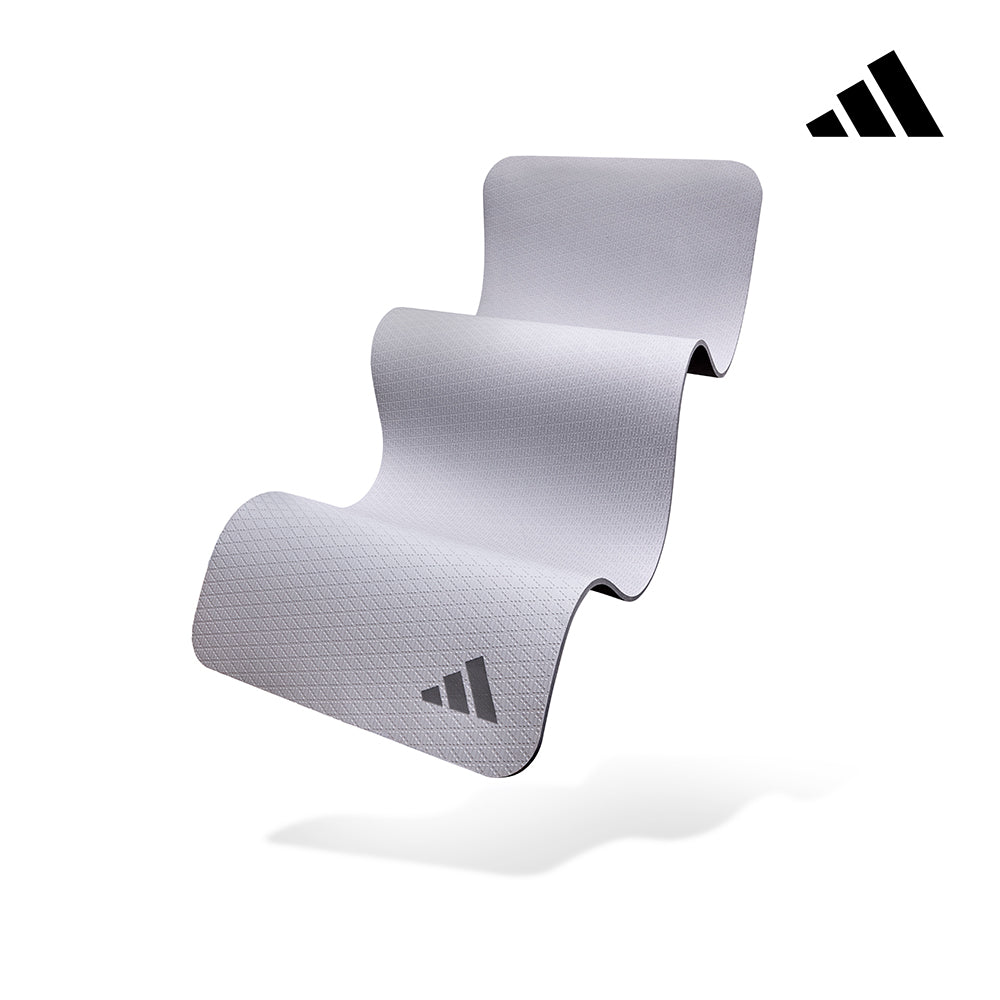 【Adidas 愛迪達】環保壓紋瑜珈墊-10mm