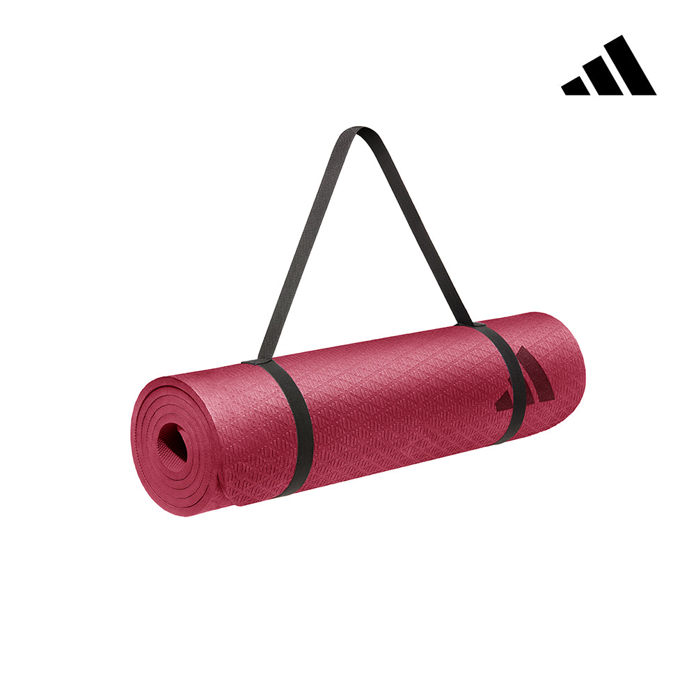 【Adidas 愛迪達】環保壓紋瑜珈墊-10mm