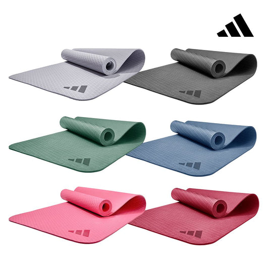 【Adidas 愛迪達】環保壓紋瑜珈墊-6mm
