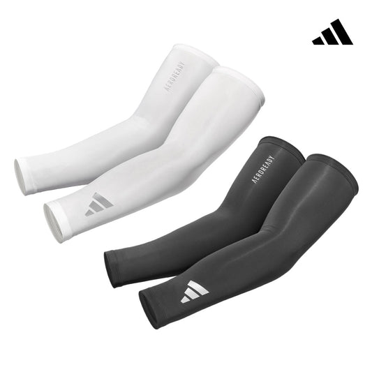 【Adidas 愛迪達】吸濕排汗壓縮袖套(黑/白)-S~XL