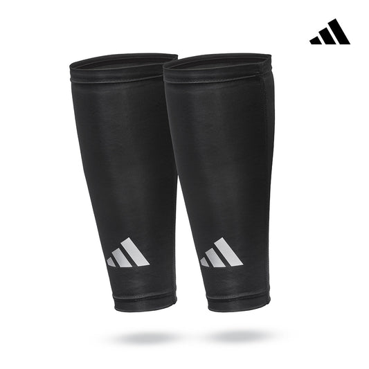 【Adidas 愛迪達】吸濕排汗壓縮小腿套(黑/白)-S~XL