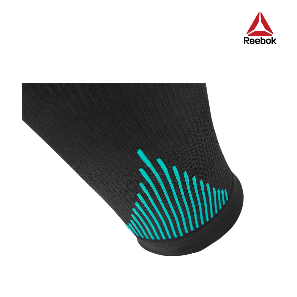 【福利品】Reebok 針織高彈性小腿套(黑)-S~L