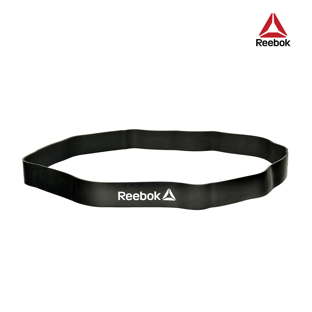 【福利品】Reebok 高彈性訓練阻力帶(深灰)-34kg阻力