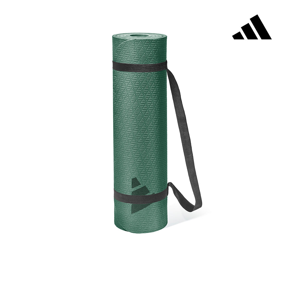 【Adidas 愛迪達】環保壓紋瑜珈墊-10mm