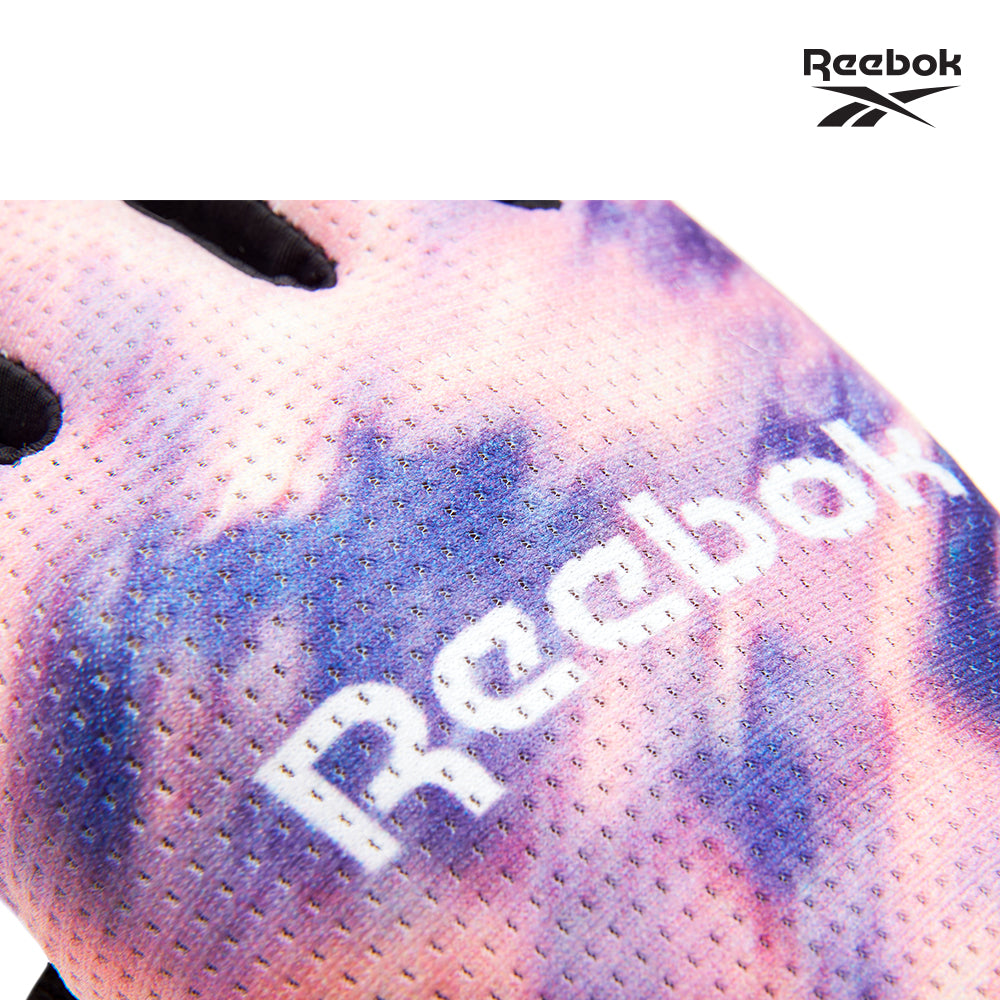 【Reebok】女用速乾健身手套(迷幻粉)-L