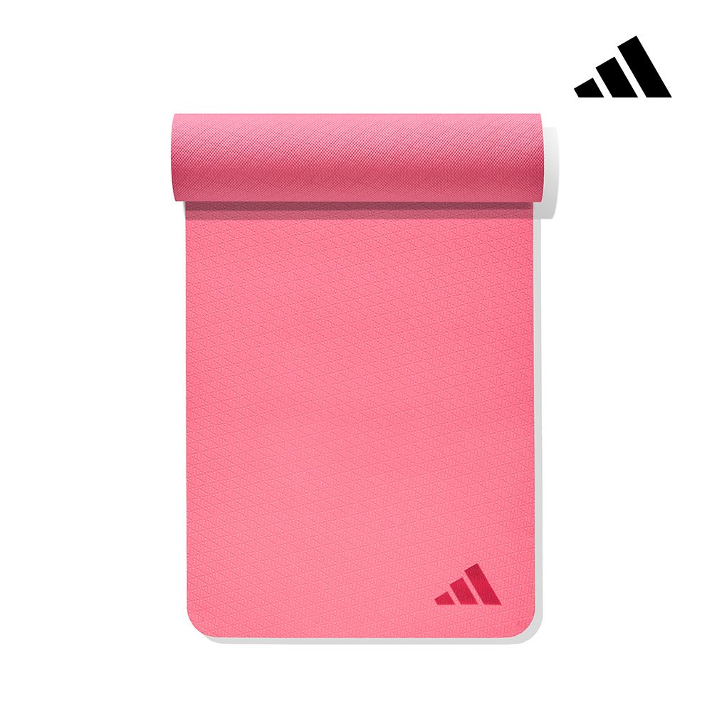 【Adidas 愛迪達】環保壓紋瑜珈墊-10mm