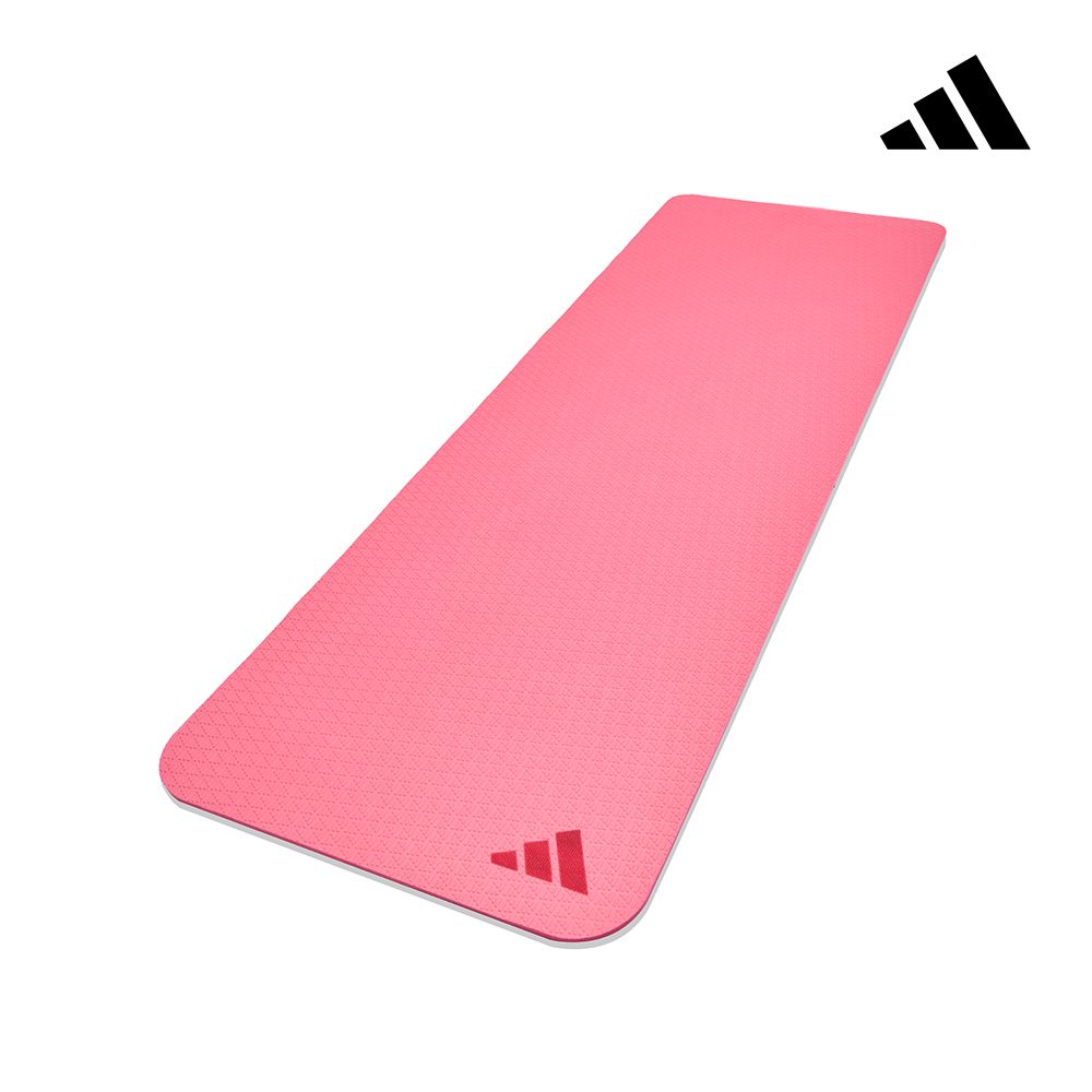 【Adidas 愛迪達】環保壓紋瑜珈墊-10mm