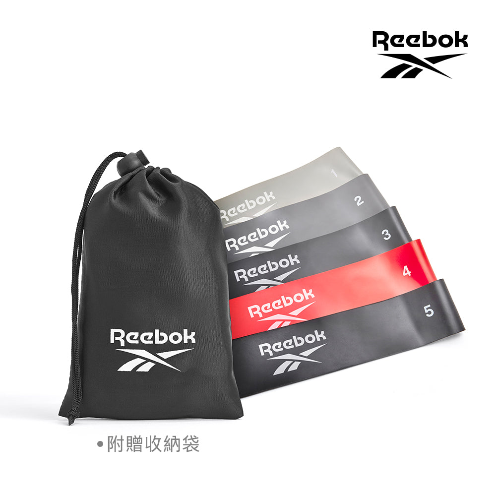 【福利品】Reebok 專業訓練環狀彈力帶(5入)