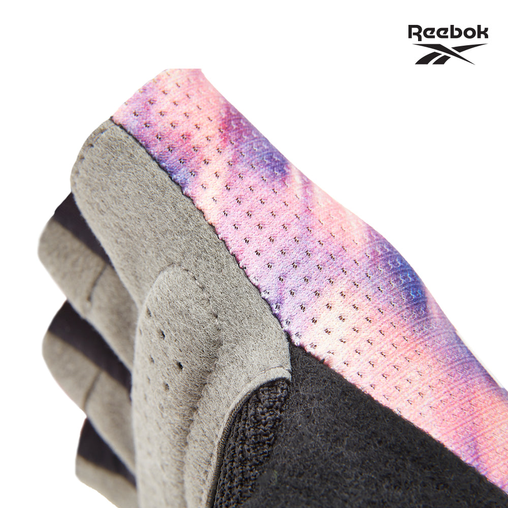 【Reebok】女用速乾健身手套(迷幻粉)-L