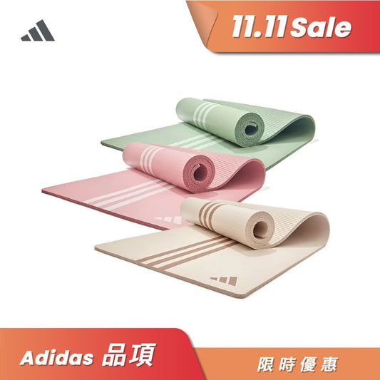 【Adidas 愛迪達】柔軟防滑瑜珈墊-10mm(三色)