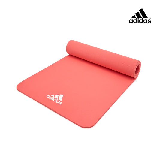【福利品】Adidas輕量波紋瑜珈墊-8mm(珊瑚粉)