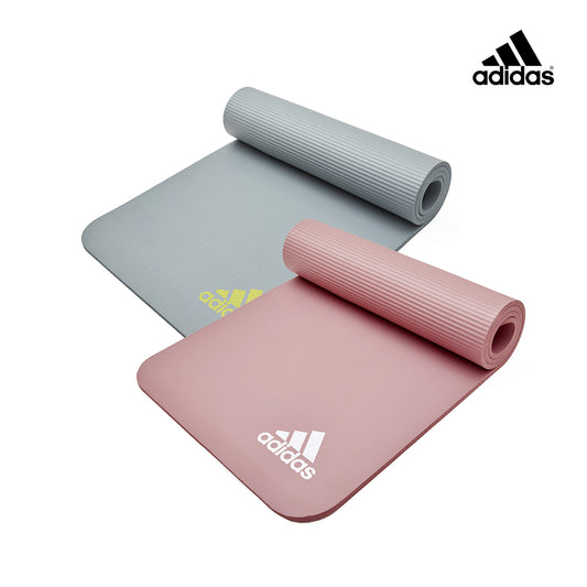 【Adidas 愛迪達】紮染防滑瑜珈墊-10mm(鐵霧灰/煙燻粉)
