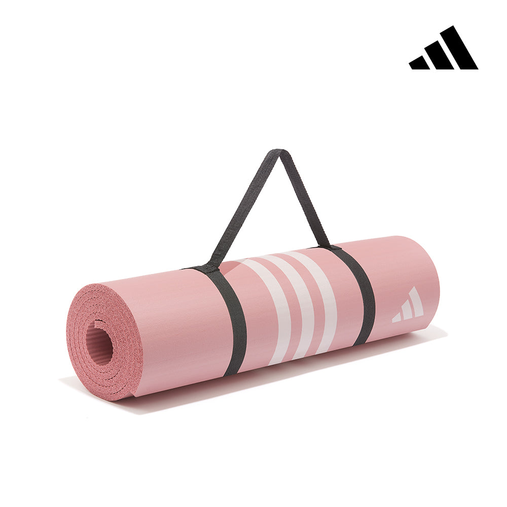 【福利品】Adidas柔軟防滑瑜珈墊-10mm(開心果綠/奶油白/迷霧粉)