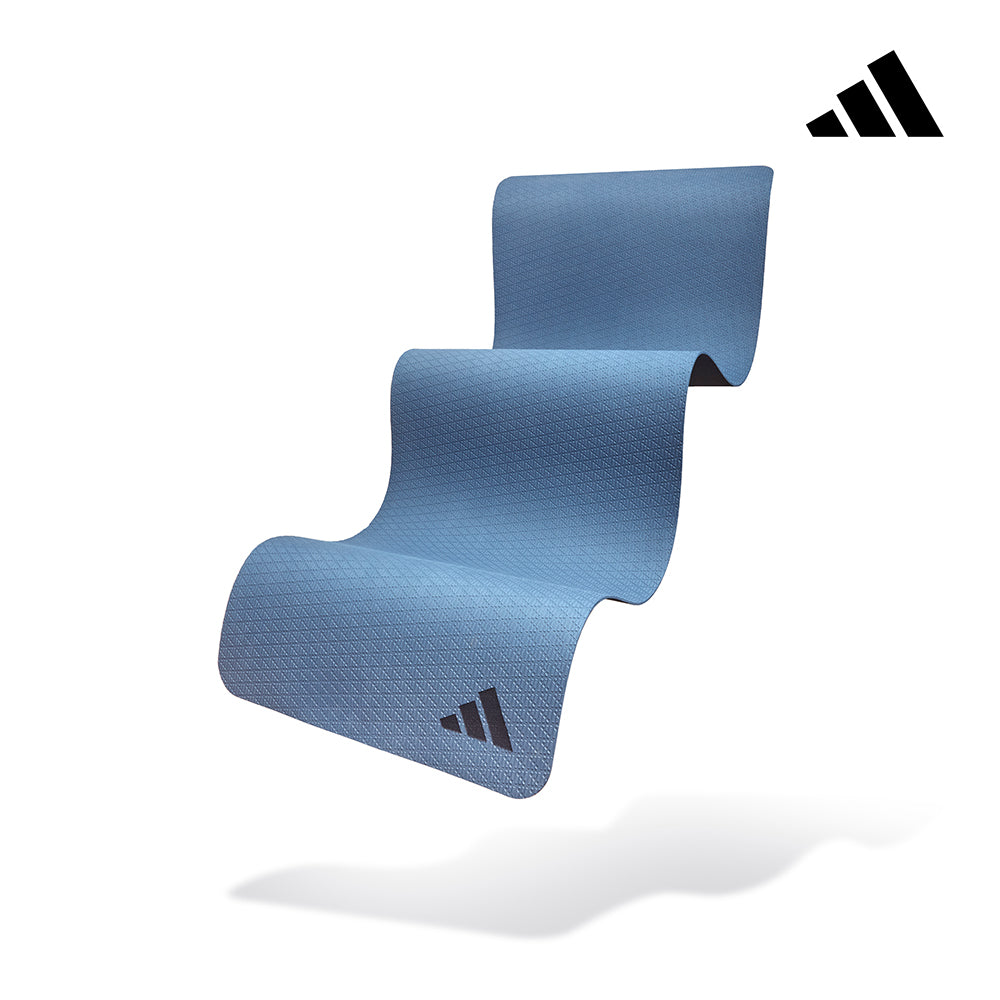 【Adidas 愛迪達】環保壓紋瑜珈墊-6mm