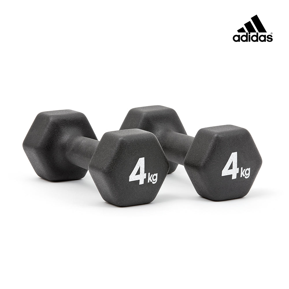 【福利品】Adidas六角訓練啞鈴(4kg/5kg)