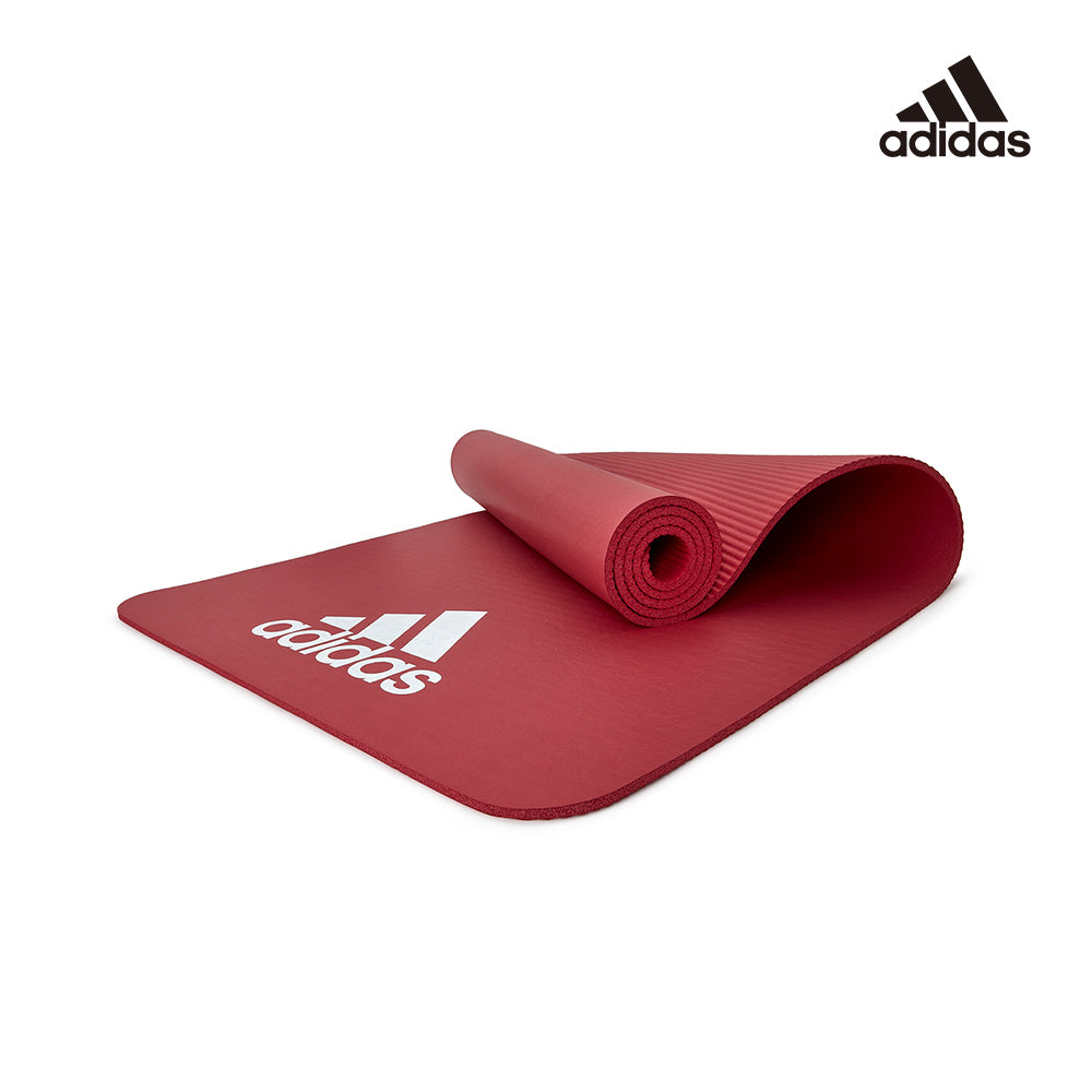 【福利品】Adidas輕量防滑彈性運動墊-7mm(靛藍/紅)
