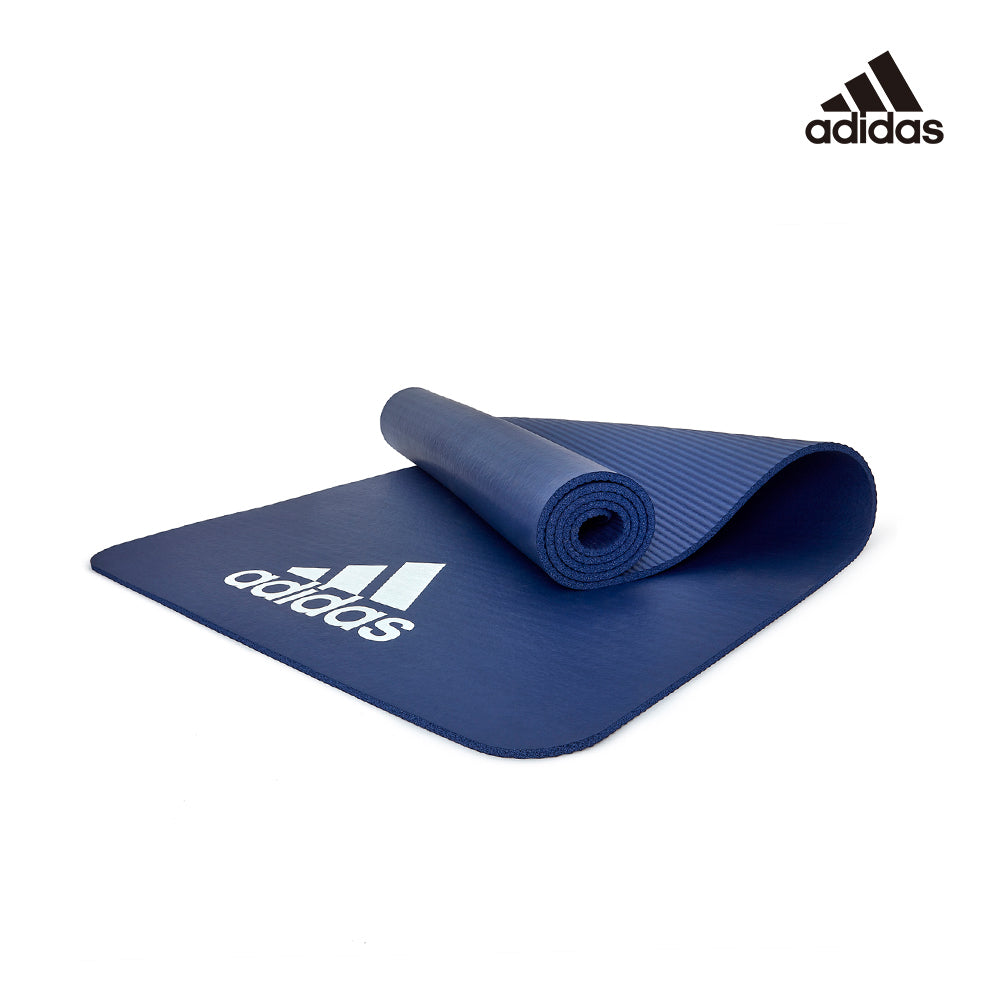 【福利品】Adidas輕量防滑彈性運動墊-7mm(靛藍/紅)