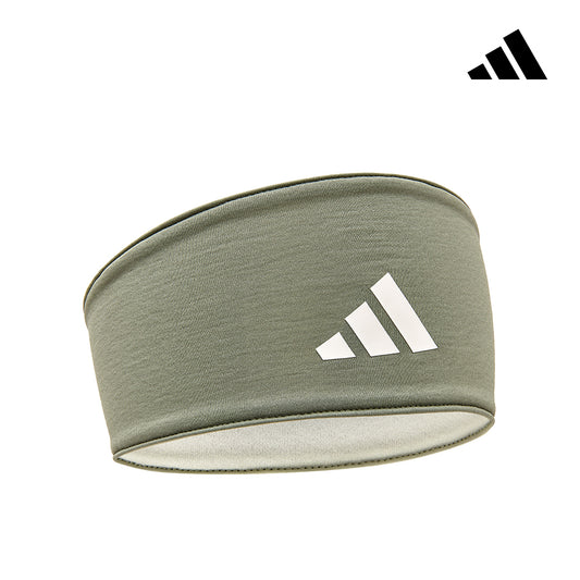 【Adidas 愛迪達】雙面高彈性吸汗頭帶(春芽綠)
