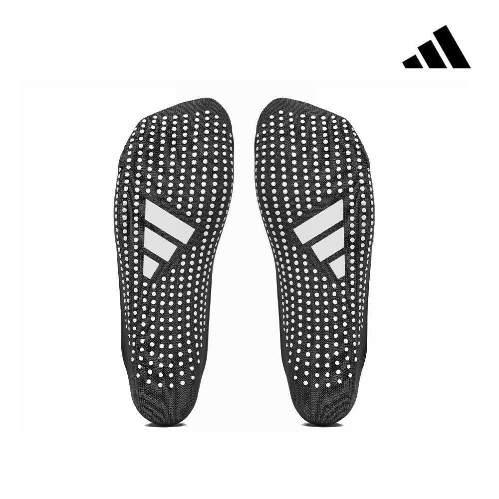 【Adidas 愛迪達】防滑透氣瑜珈襪(黑)