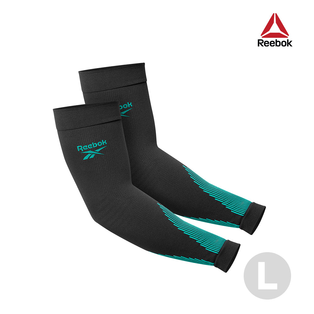 【福利品】Reebok 針織高彈性袖套(黑)-S~L