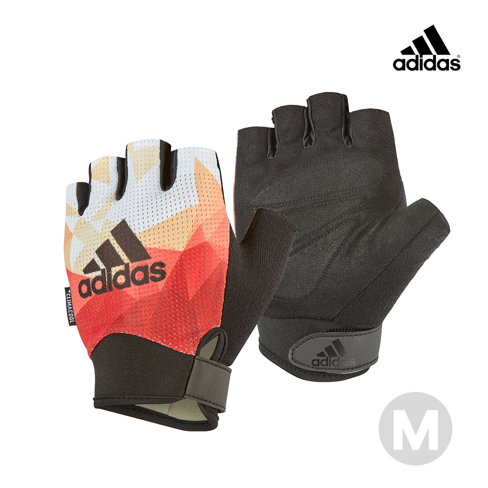 【福利品】Adidas專業女用透氣防滑手套(煥彩橙)-M