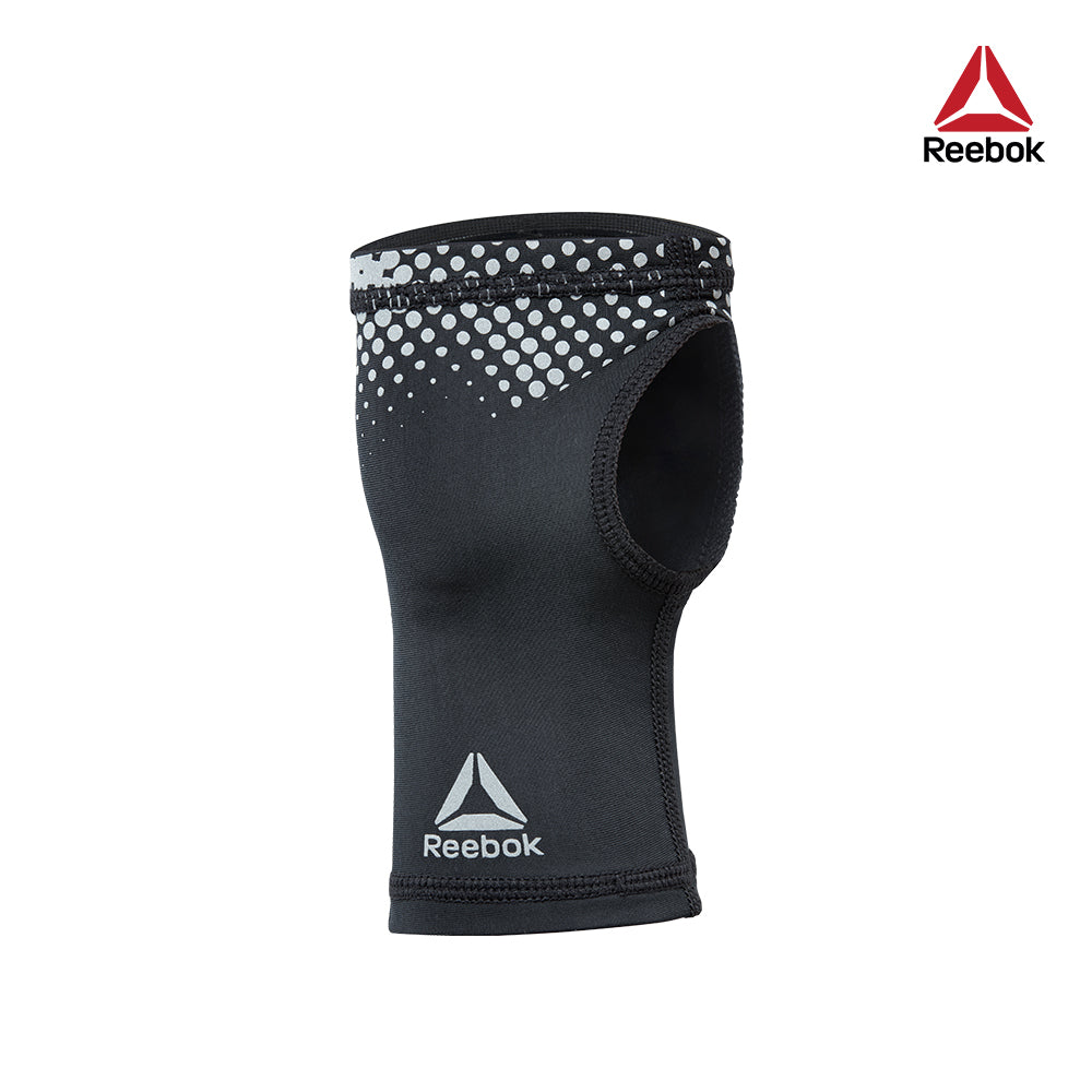 【Reebok】彈性透氣運動護腕(黑)-S/L