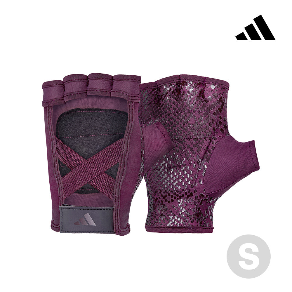【Adidas 愛迪達】女用透氣防滑手套(酒紅紫)-S~XL