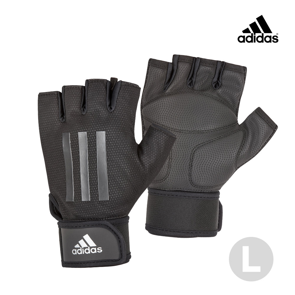 【福利品】Adidas 進階加長防護手套(極致灰)-S~XL