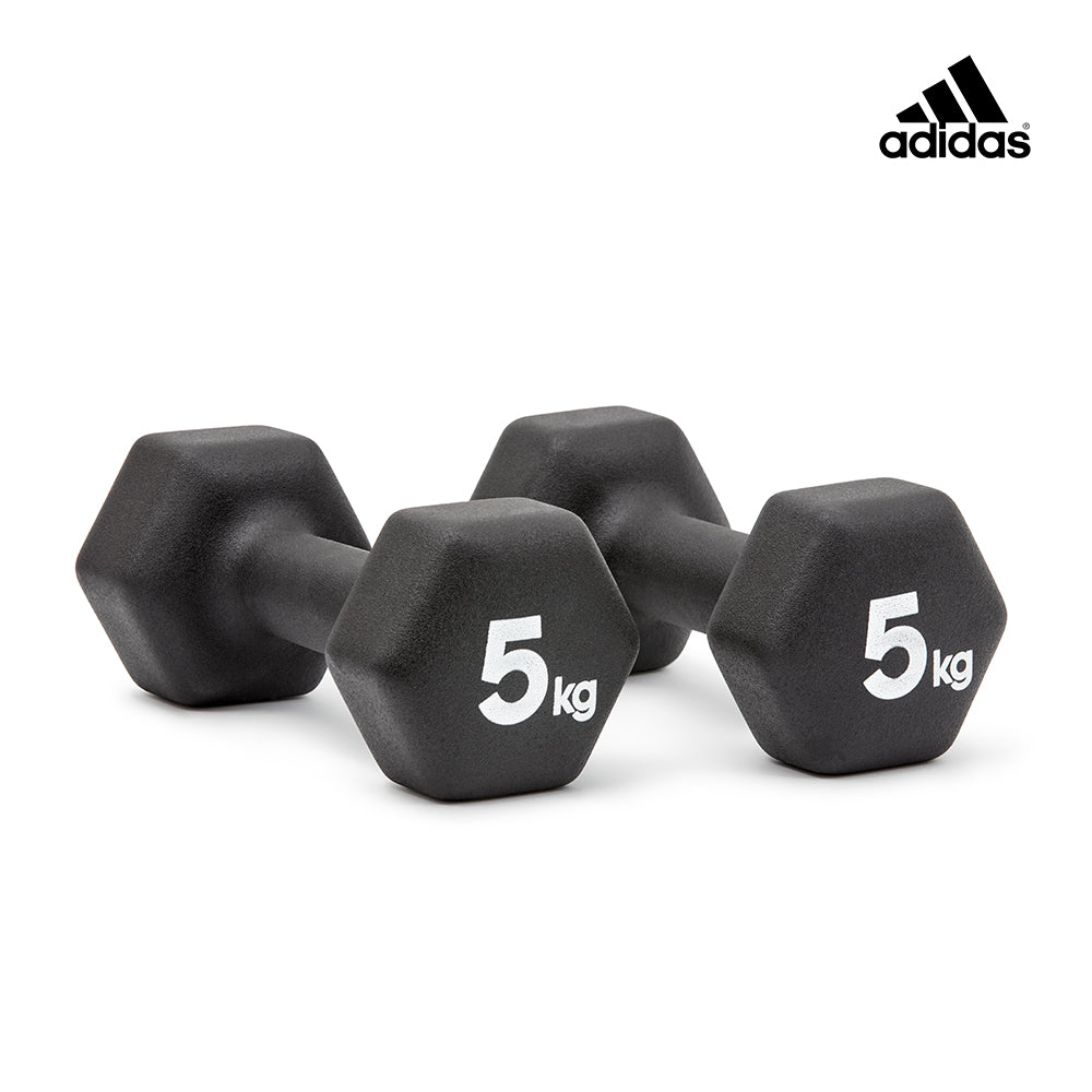 【福利品】Adidas六角訓練啞鈴(4kg/5kg)