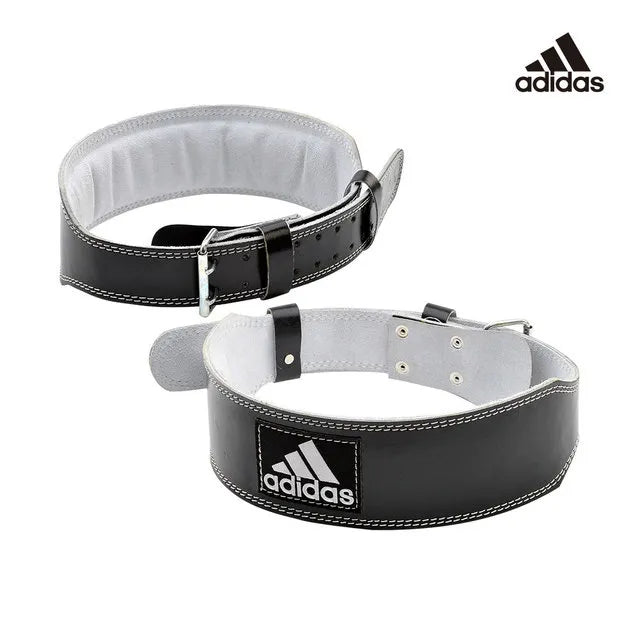 【Adidas 愛迪達】皮革舉重腰帶-L