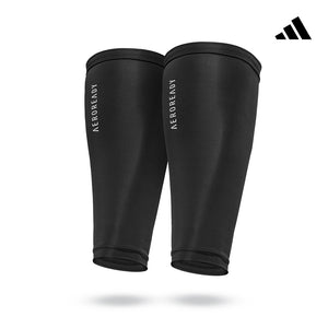 【Adidas 愛迪達】吸濕排汗壓縮小腿套(黑/白)-S~XL