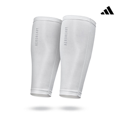 【Adidas 愛迪達】吸濕排汗壓縮小腿套(黑/白)-S~XL