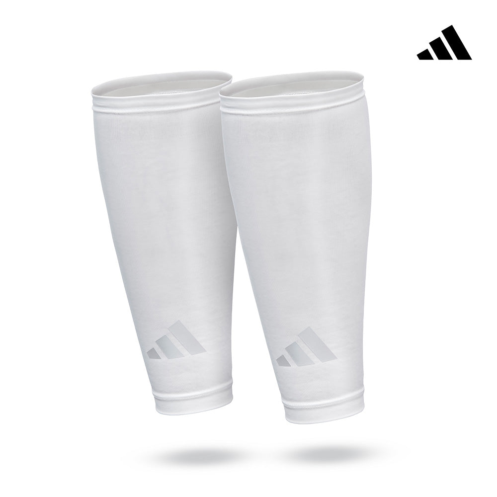 【Adidas 愛迪達】吸濕排汗壓縮小腿套(黑/白)-S~XL