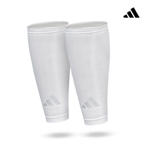 【Adidas 愛迪達】吸濕排汗壓縮小腿套(黑/白)-S~XL
