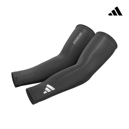 【Adidas 愛迪達】吸濕排汗壓縮袖套(黑/白)-S~XL