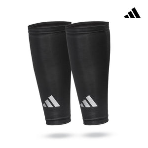 【Adidas 愛迪達】吸濕排汗壓縮小腿套(黑/白)-S~XL