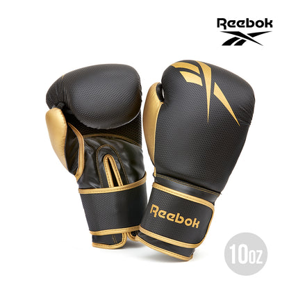 【福利品】Reebok 戰鬥拳擊手套(黑金)-10oz~14oz