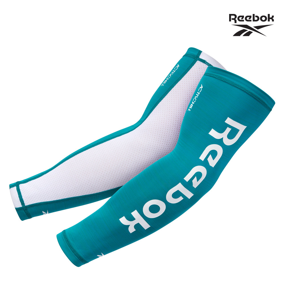 【Reebok】溫控修復訓練袖套(湖水綠)-S~L
