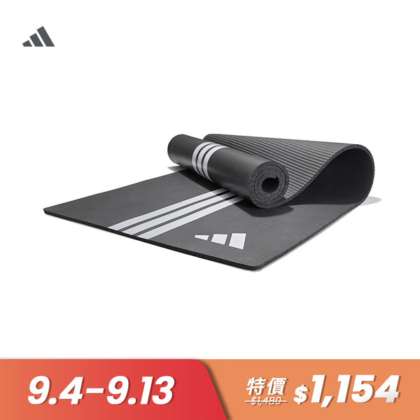 【Adidas 愛迪達】防滑訓練瑜珈墊-8mm(經典黑)