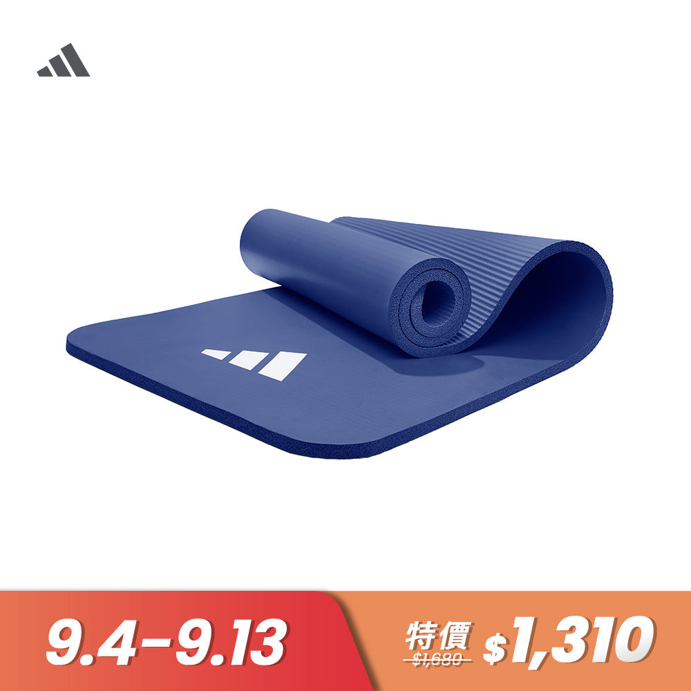 【Adidas 愛迪達】加厚防滑健身墊-16mm(靛藍/鐵灰)