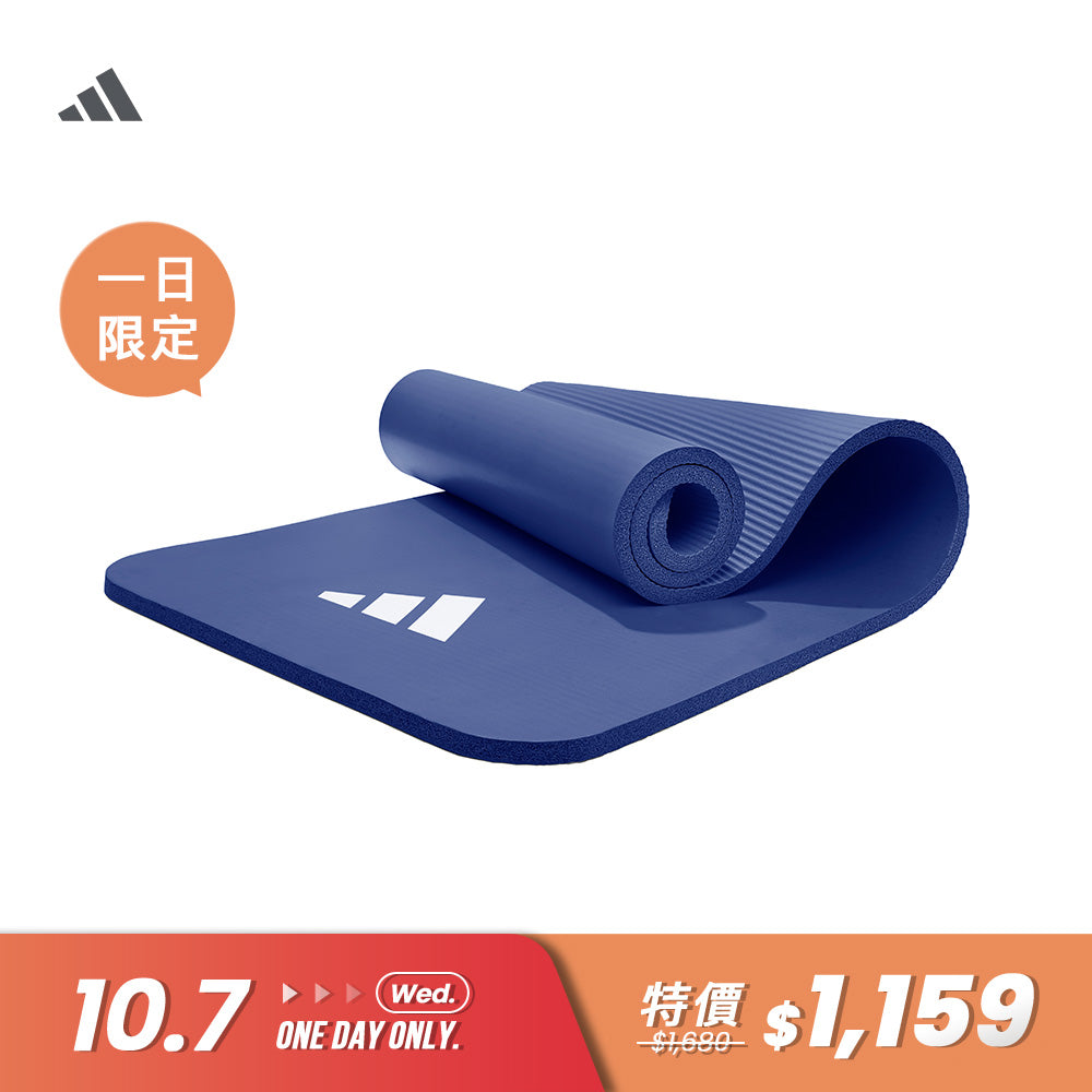 【Adidas 愛迪達】加厚防滑健身墊-16mm(靛藍/鐵灰)