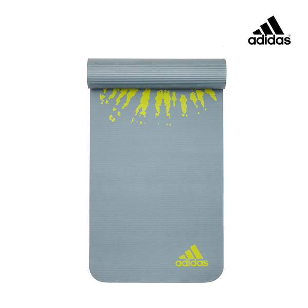 【Adidas 愛迪達】紮染防滑瑜珈墊-10mm(鐵霧灰/煙燻粉)