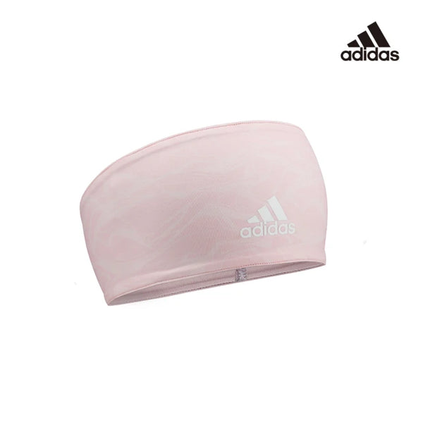 【Adidas 愛迪達】雙面高彈性吸汗頭帶(石紋橙)