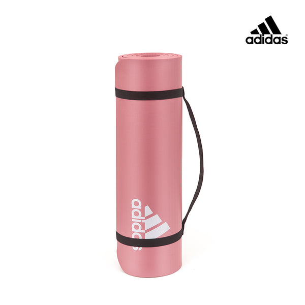 【Adidas 愛迪達】紮染防滑瑜珈墊-10mm(鐵霧灰/煙燻粉)