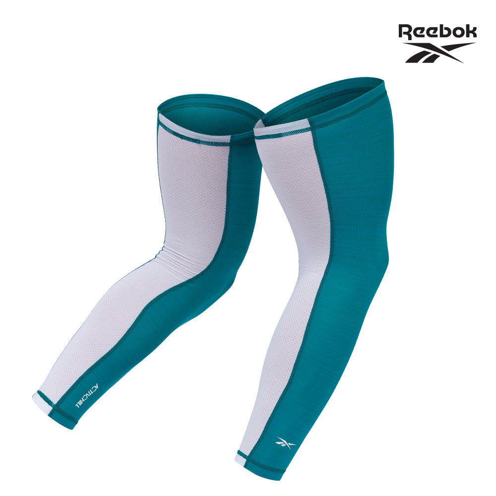 【福利品】Reebok 溫控修復訓練腿套(湖水綠)-S/M/L