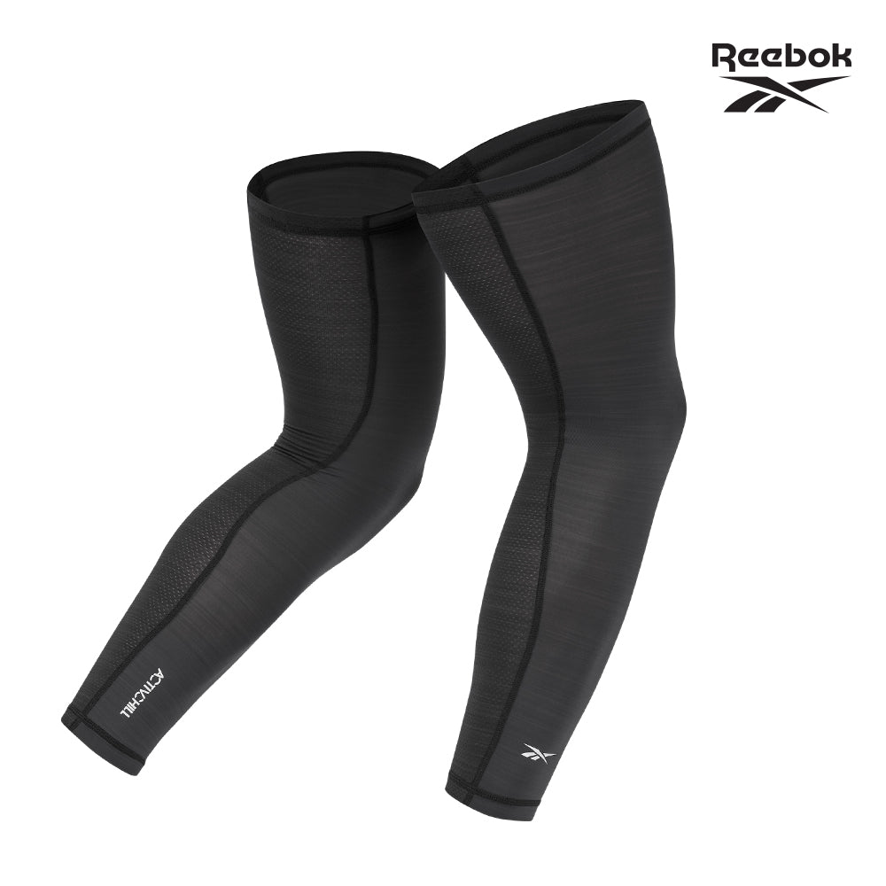 【福利品】Reebok 溫控修復訓練腿套(經典黑)-S/M/L