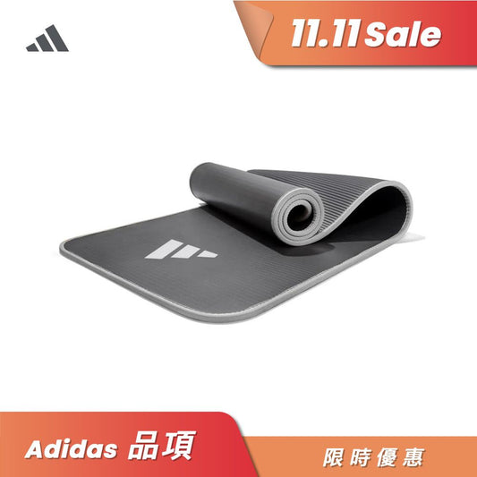 【Adidas 愛迪達】專業加厚訓練運動墊-10mm(紅/灰)