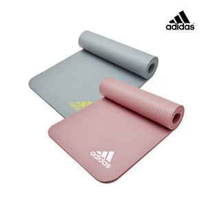 【Adidas 愛迪達】紮染防滑瑜珈墊-10mm(鐵霧灰/煙燻粉)