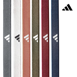 【Adidas 愛迪達】止滑運動髮帶組(冷冽灰/象牙白/焦糖棕/橄欖綠/寶石紅/海軍藍)