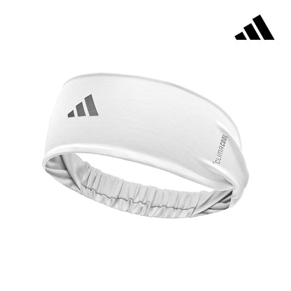 【Adidas 愛迪達】涼感透氣運動頭帶(黑/白)